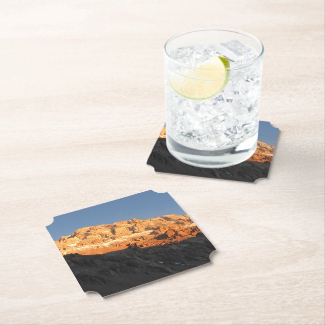 Super Sunset View, Mount Aconcagua, Argentina Paper Coaster (Insitu)