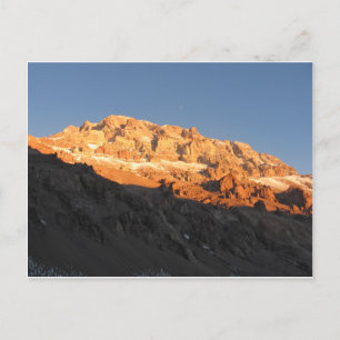 Super Sunset View, Mount Aconcagua, Argentina Postcard