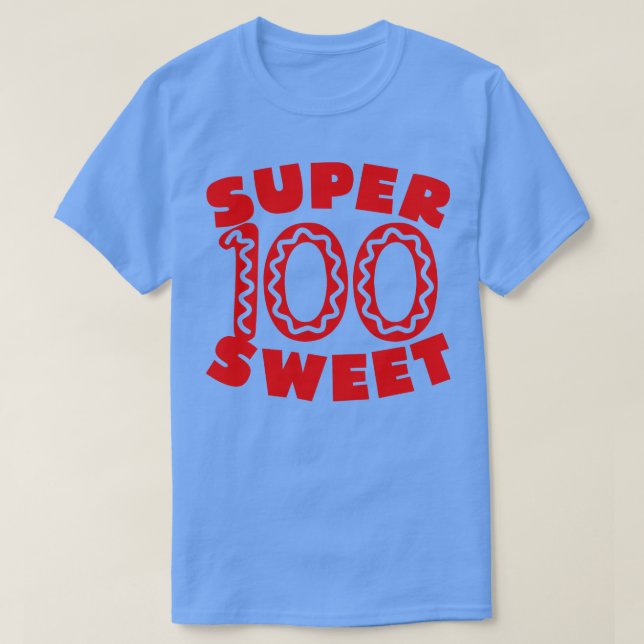Super Sweet 100 Birthday Icing T-Shirt (Design Front)