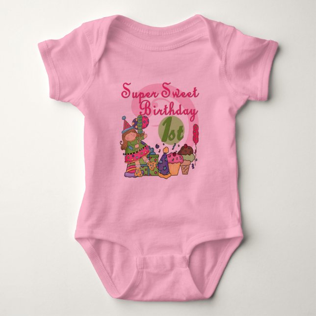 Super Sweet 1st Birthday T-shirts and Gifts (Front)