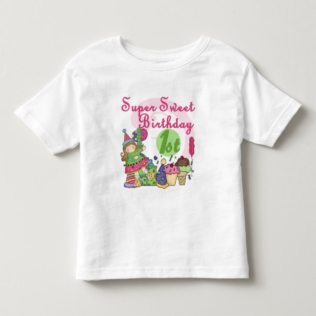Super Sweet 1st Birthday T-shirts and Gifts (Front)