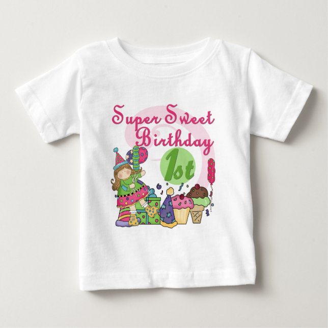 Super Sweet 1st Birthday T-shirts and Gifts (Front)