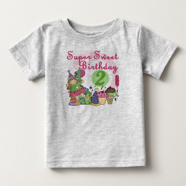 Super Sweet 2nd Birthday T-shirts and Gifts (Front)