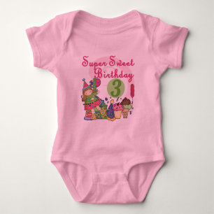 Super Sweet 3rd Birthday Tshirts and Gifts