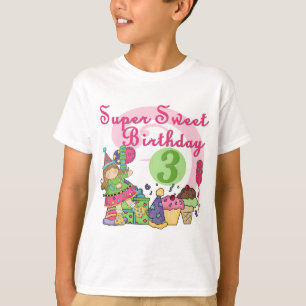 Super Sweet 3rd Birthday Tshirts and Gifts
