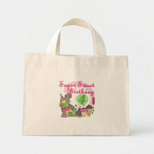Super Sweet 4th Birthday T-shirts and Gifts Mini Tote Bag