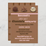 Super Sweet Chocolate Making Birthday Party Invitation at Zazzle