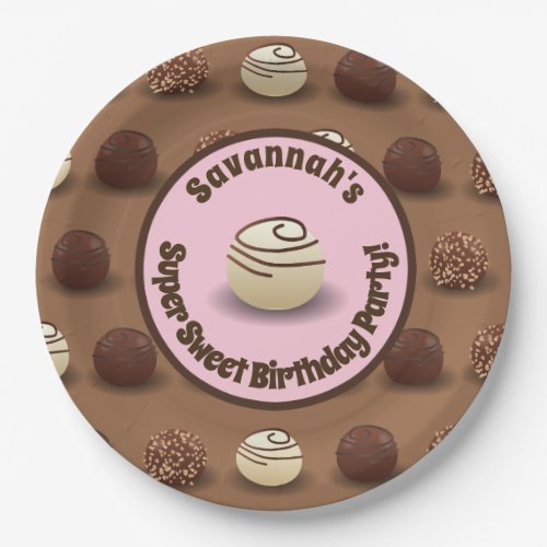 Super Sweet Chocolate Making Birthday Party Paper Plates