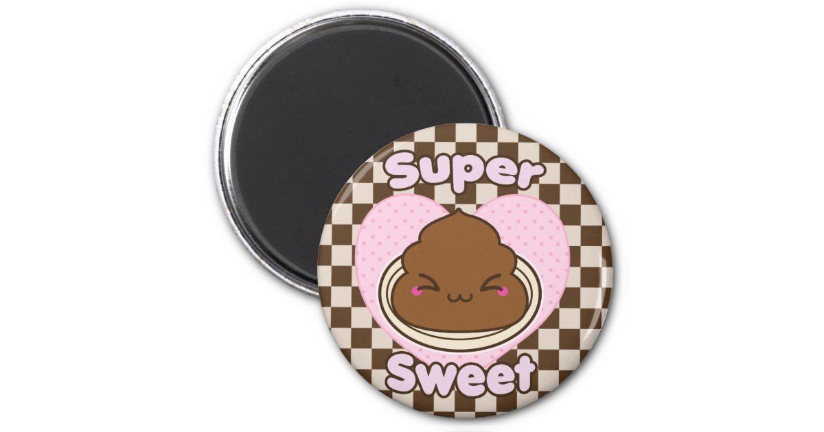 Super Sweet Milk Chocolate Poo Magnet | Zazzle