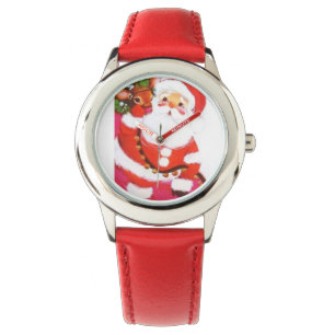 Super Sweet Vintage Christmas Santa & Reindeer Watch