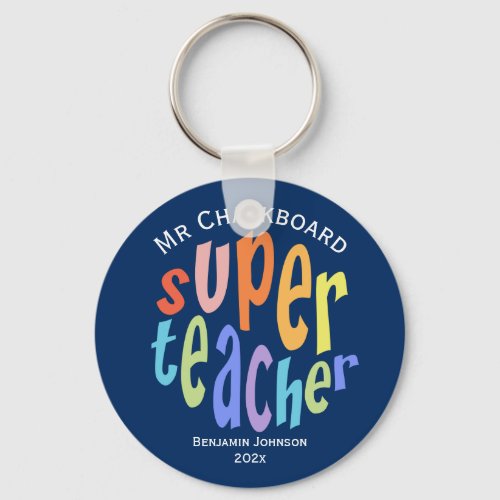 Super Teacher Appreciation Day Thank You Keychain