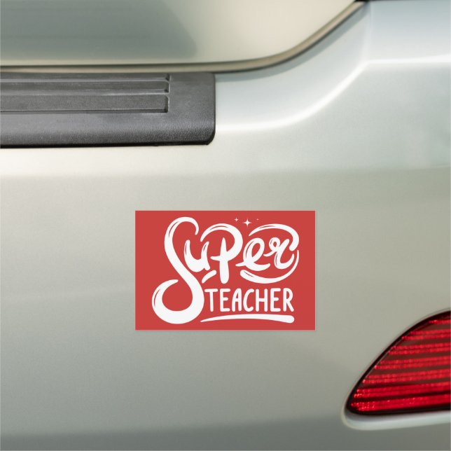 Super Teacher Car Magnet (In Situ)
