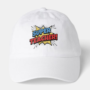 Super Teacher Comic Style Hat