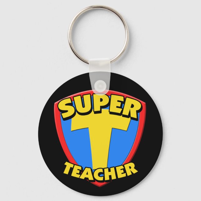 Super Teacher Keychain (Front)