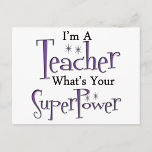 Super Teacher Postcard