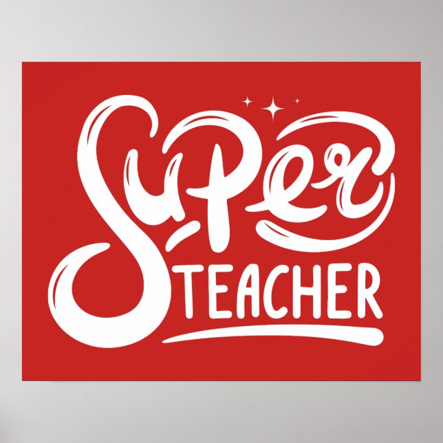 Super Teacher Poster (Front)