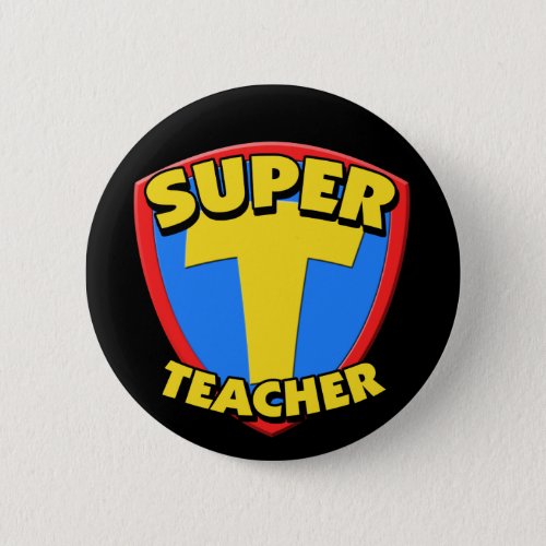 Super Teacher Round Button
