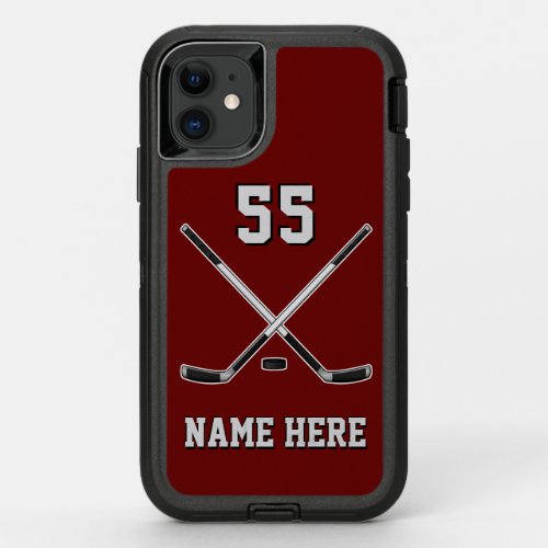 Super Tough OtterBox Defender Hockey Phone Case