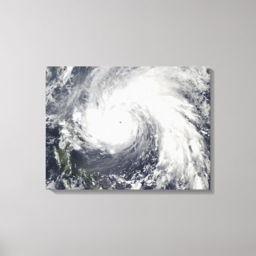 Super Typhoon Megi Canvas Print