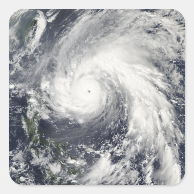 Super Typhoon Megi Square Sticker (Front)