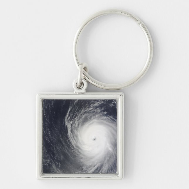 Super Typhoon Melor hovers over the Pacific Oce Keychain (Front)