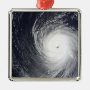 Super Typhoon Melor hovers over the Pacific Oce Metal Ornament