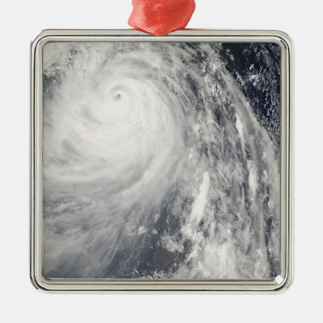 Super Typhoon Wipha Metal Ornament (Front)