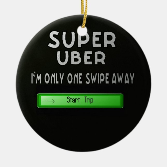 super uber ceramic ornament (Front)