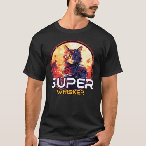Super Whisker Cat T_Shirt