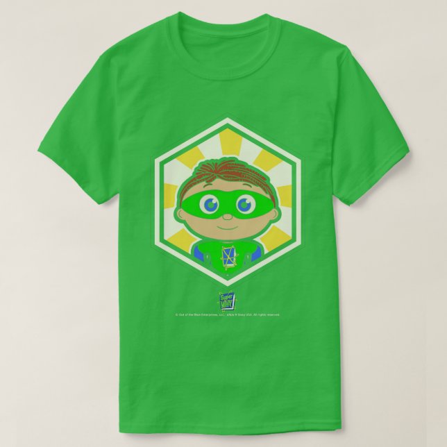 Super Why Starbust Badge Whyatt T-Shirt (Design Front)