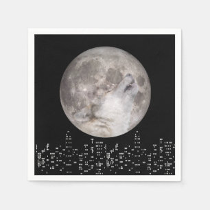 Super Wolf Moon Napkins