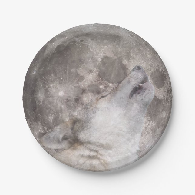 Super Wolf Moon Paper Plates (Front)