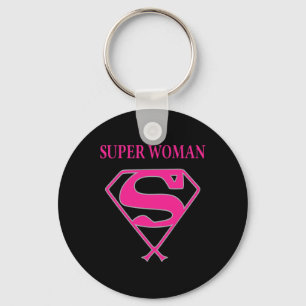 Super Woman (Breast Cancer Awareness) Keychain
