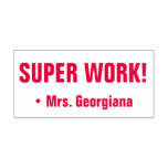 [ Thumbnail: "Super Work!" Assignment Marking Rubber Stamp ]