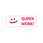[ Thumbnail: "Super Work!" + Smiling Face Teacher Stamp ]