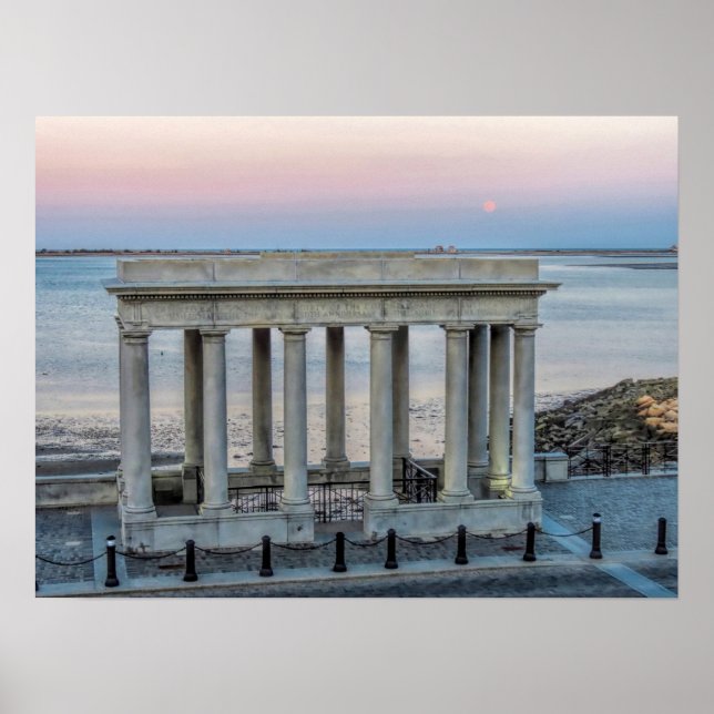 Super Worm Moon Plymouth MA Poster (Front)