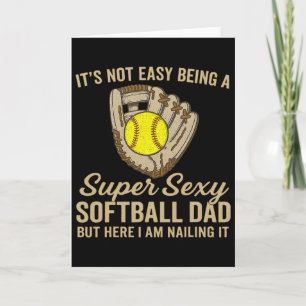 Super Y Softll Dad Funny Quote Softll Lover Card