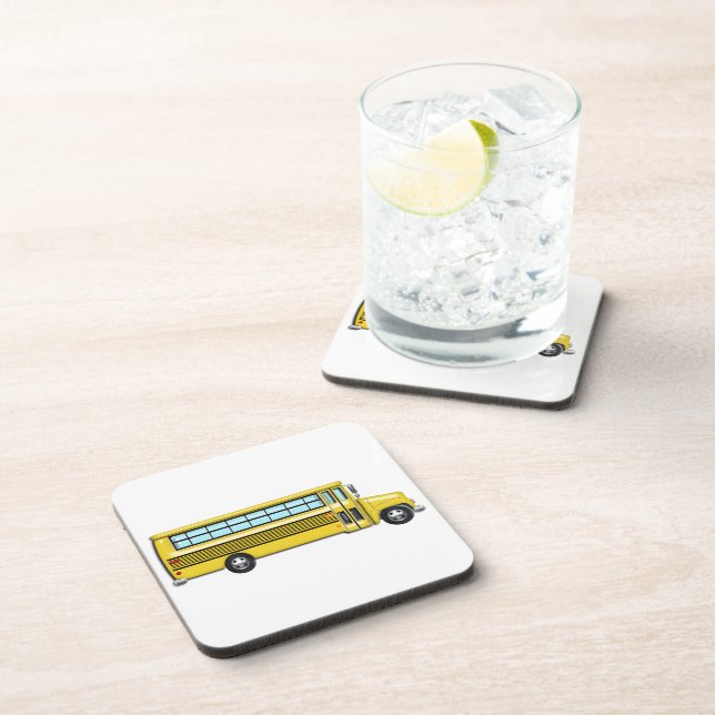 Super Yellow School Bus Coaster (Right Side)