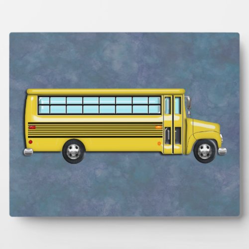 Super Yellow School Bus Plaque