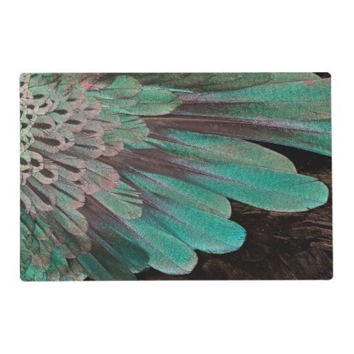 Superb Bird of Paradise feathers Placemat