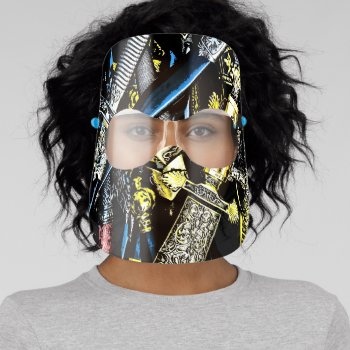 Superb Bladed Weapons Face Shield by DigitalSolutions2u at Zazzle