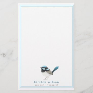 Superb Fairy Wren - Cute Blue Bird Personalized 