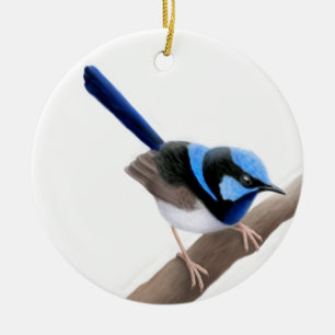 Superb Fairy Wren Ornament
