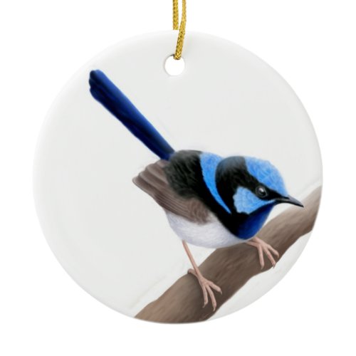 Superb Fairy Wren Ornament