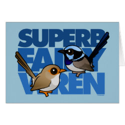 Superb Fairywren Marquee Greeting Card