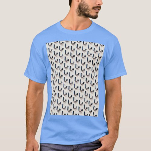 Superb Fairywren Pattern Graphic T_Shirt