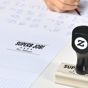 Superb Job Personalized Teacher Rubber Stamp