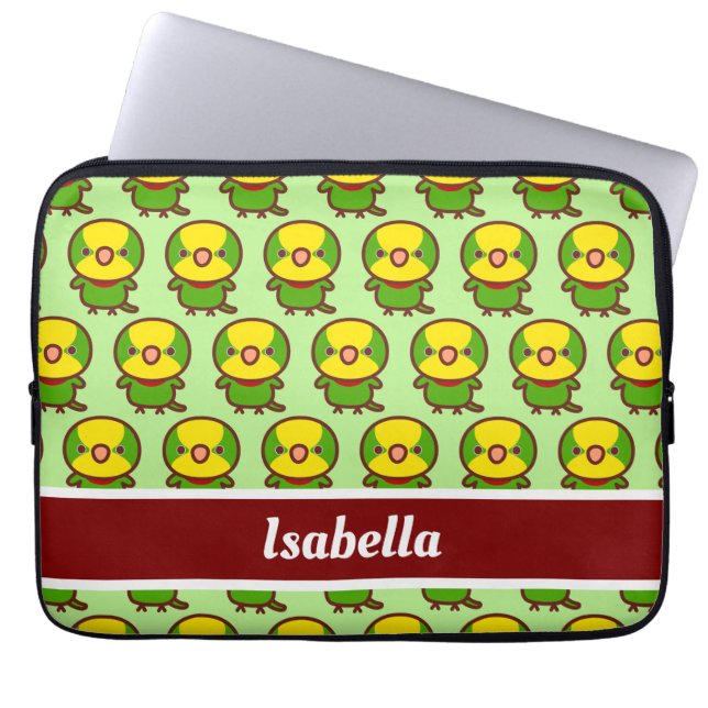 Superb parrot laptop sleeve (Front)