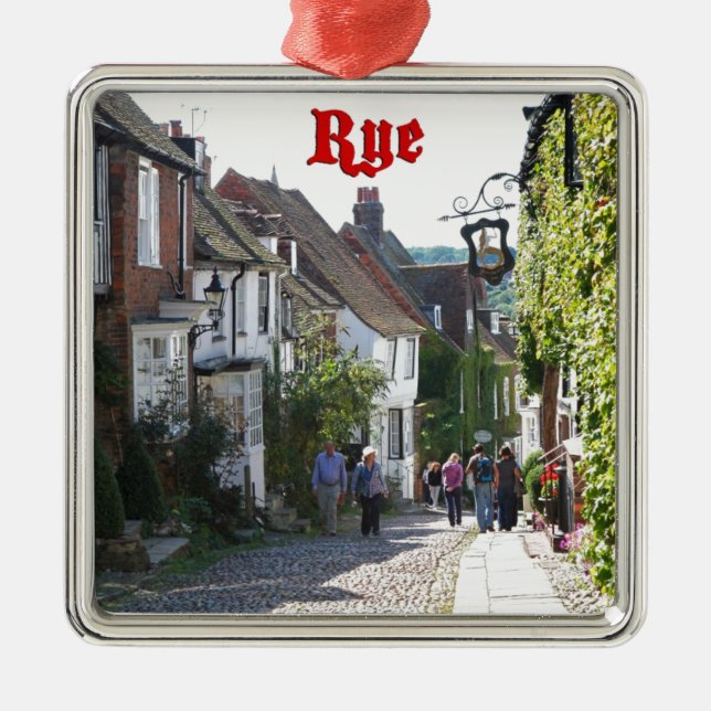 Superb! Rye England Metal Ornament (Front)
