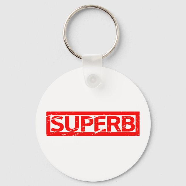 Superb Stamp Keychain (Front)